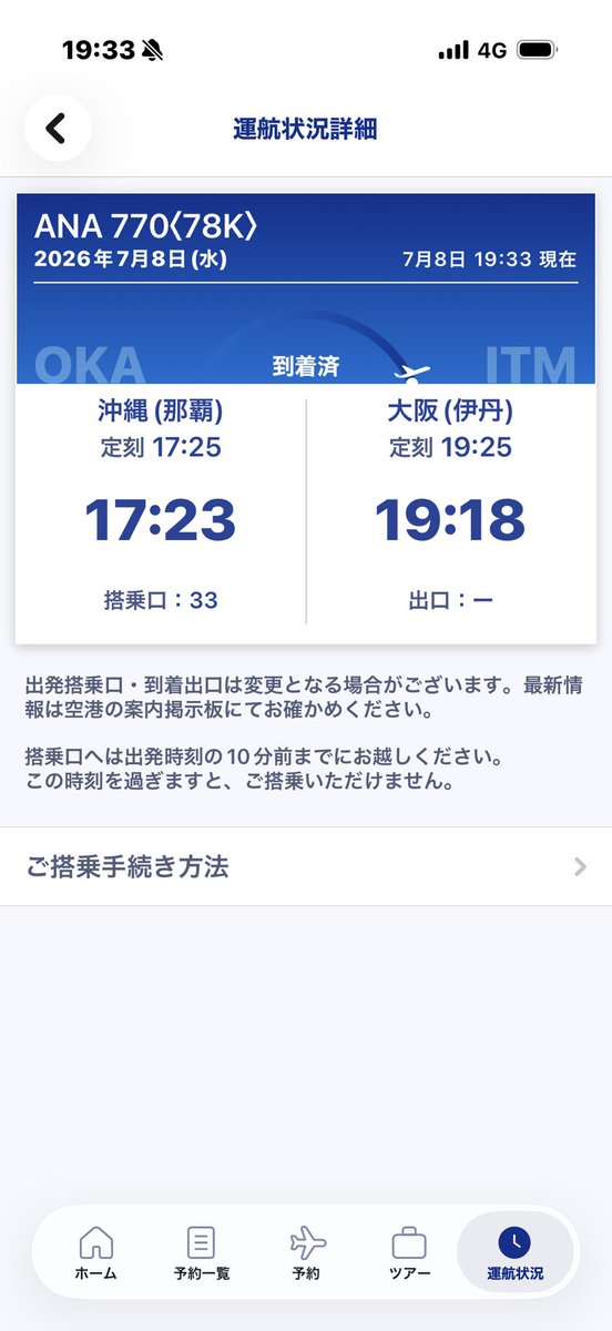 senrigawa1's tweet photo. JAL•ANA平会員いつもの沖縄旅①⑧

ANAの那覇便にしては凄い早着🫪

日頃からの遅れがちに加え
日曜日は欠航してたNH770便🙅
反省したのか3日連続で早着です😂

台風接近で修学旅行のキャンセル？
今日の便も早めに帰る人達？てプレミアムクラスも含めて満席でした🈵 https://t.co/BmJwVhbfPK