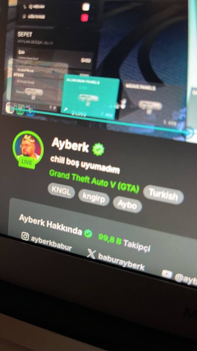 Cans7yb's tweet photo. Lan ayboyu 100k yapak https://t.co/CStSVouRLw