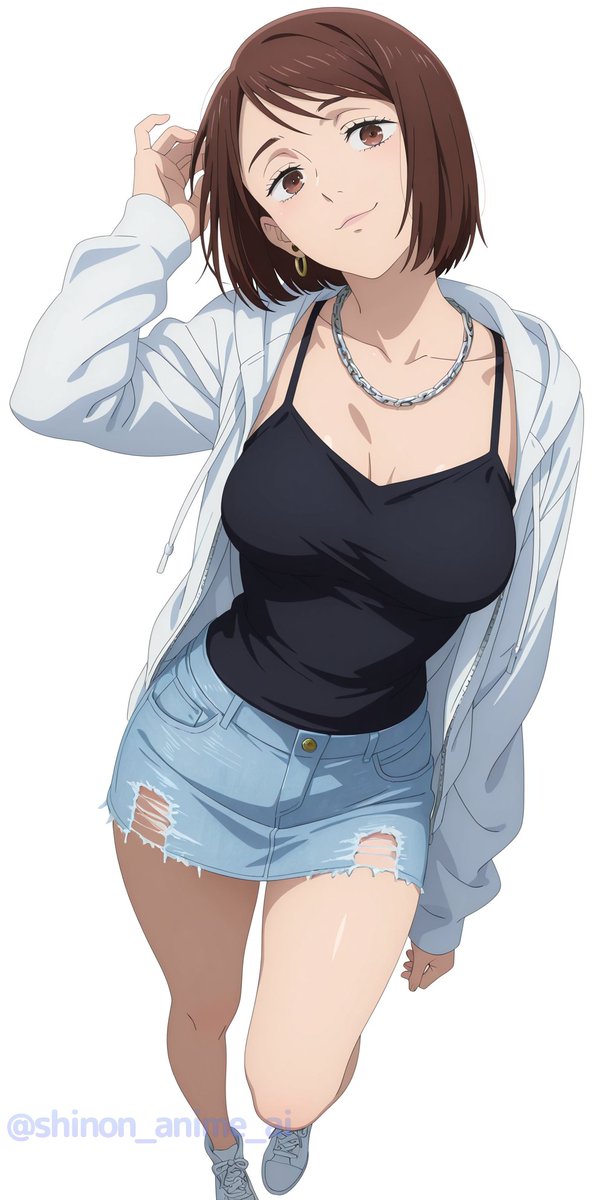 shinon_anime_ai's tweet photo. 家入硝子 (Shoko Ieiri) / 呪術廻戦
SFW illustration https://t.co/TNJUeG9Olt