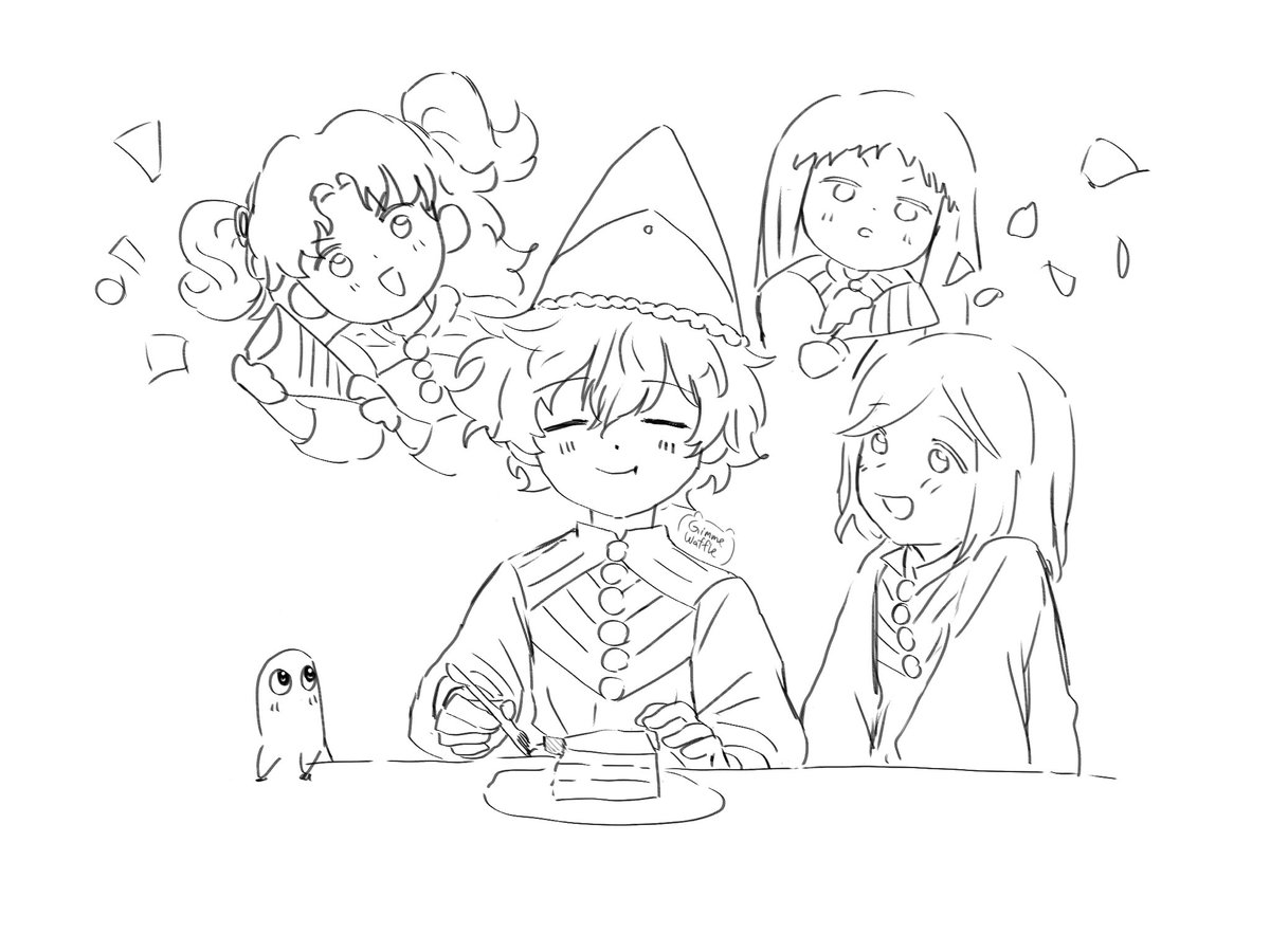 WaffleGimme's tweet photo. Happy birthday to the tsundere ever 
#WitchHatAtelier https://t.co/U2hg9vlMuJ