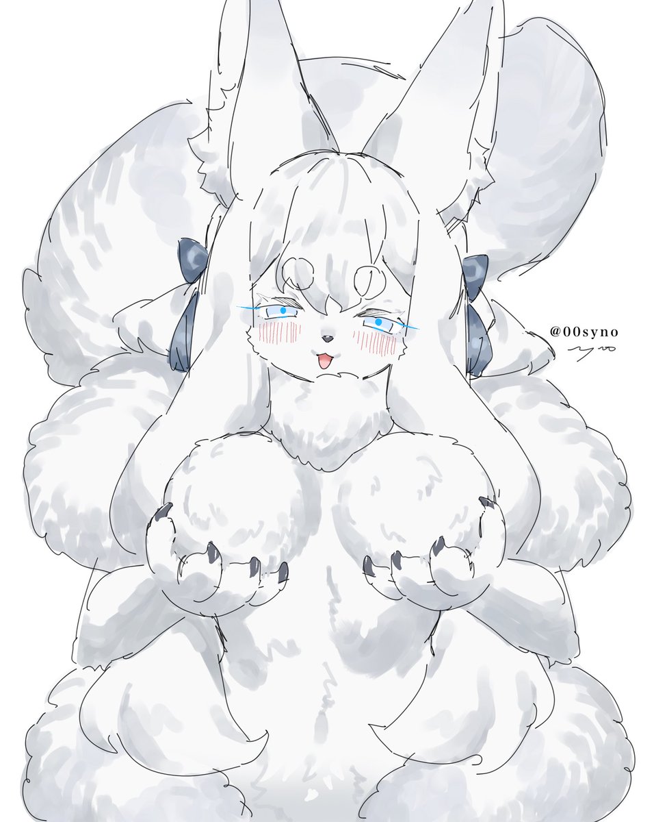 00syno's tweet photo. おためし記事を投稿しました！
無料でNSFW差分が見られます♡🐾 https://t.co/D9zhiia90K