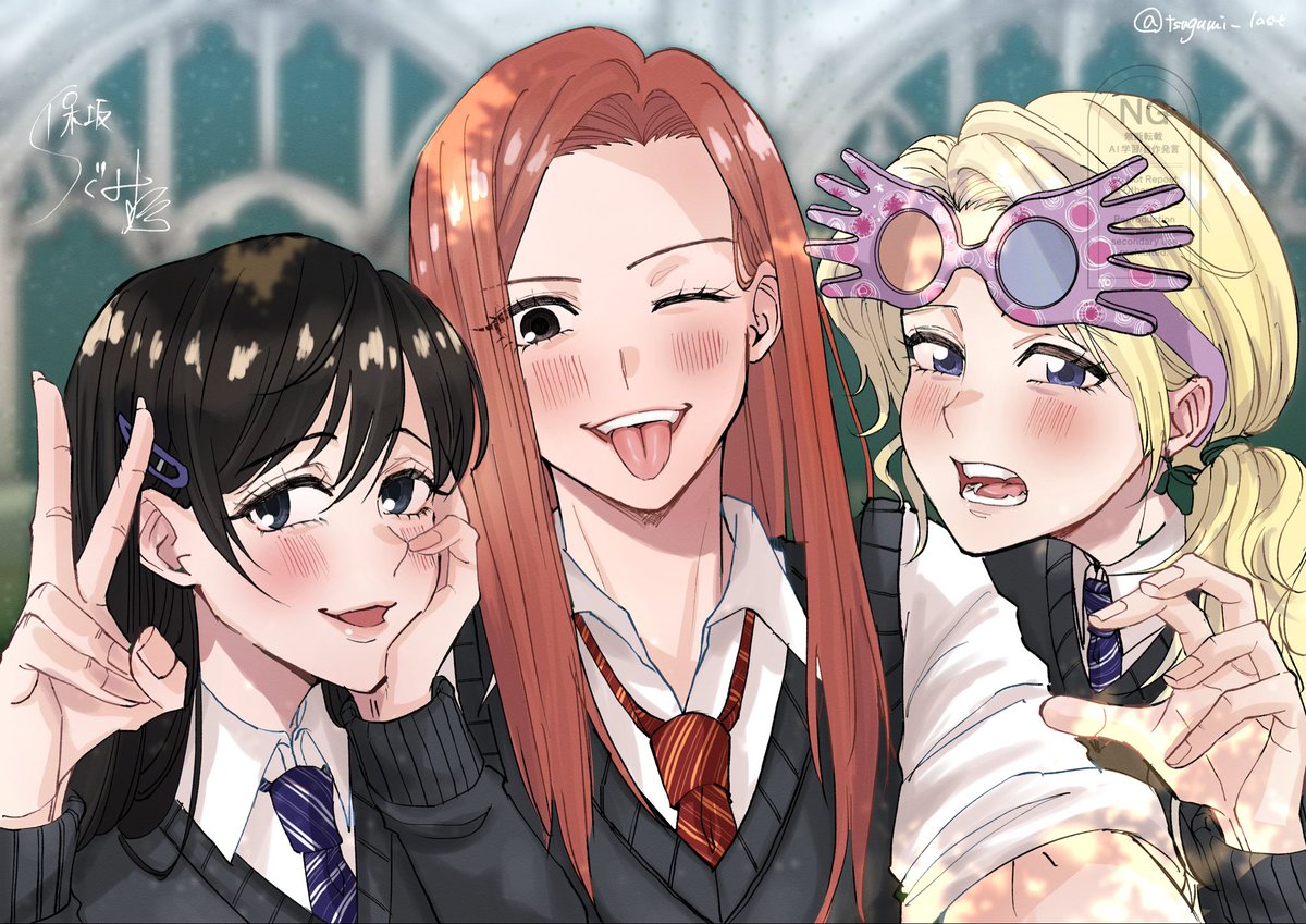 tsugumi_last's tweet photo. ホグワーツのみんなが自撮りしたら📸 https://t.co/uR1dwj0P7H