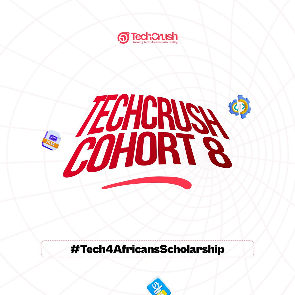 TechCrushHQ's tweet photo. SLOTS EXHAUSTED: PAYMENTS OFFICIALLY CLOSED🚫🚫

This is to officially announce that slots are exhausted and payments for Cohort 8 of the Tech4Africans Scholarship Bootcamp have now closed.

If you got a slot and couldn’t claim it before now, the only option is to pay the full course fee or reapply for another cohort. 

Congratulations once again to the new scholars! Your TechCrush journey begins now.

#techcrush #tech4africans #tech4africansscholar