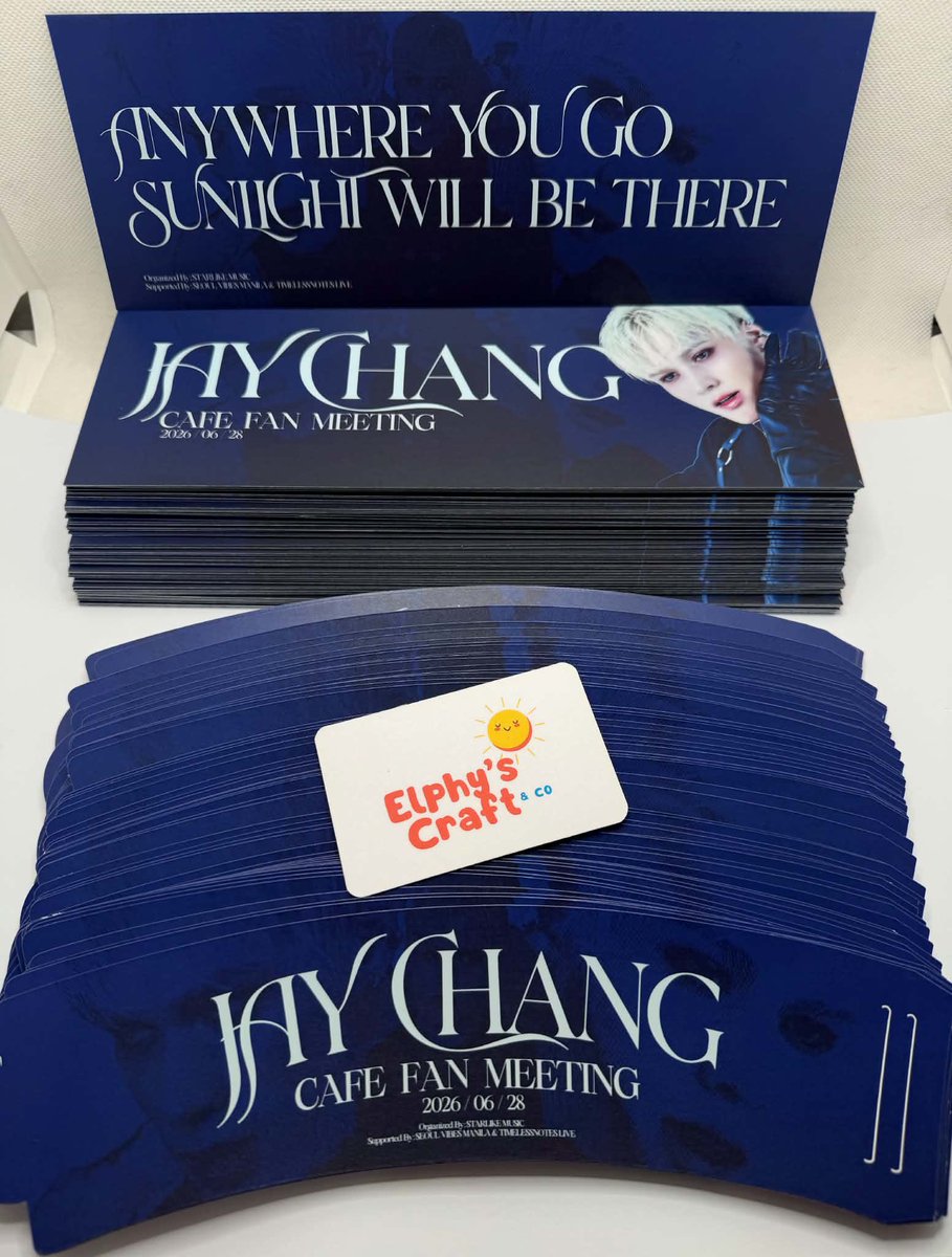 elphys_craft_co's tweet photo. ☀️70 pcs Matte Cupsleeves, 70 pcs Matte Hand Banner, and 60 pcs Matte Postcard
#JAYCHANG #제이창 #ジェイチャン
#JAYCHANGinMANILA https://t.co/HWi5tRr6Wy