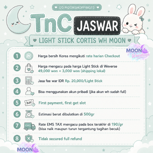 MoonKrWarehouse's tweet photo. Hii~~~
Moon open Jaswar LS CORTIS dan Member WH Korea Nih!!
Boleh banget untuk DM untuk info lainnya yaa https://t.co/kAAapoapVe