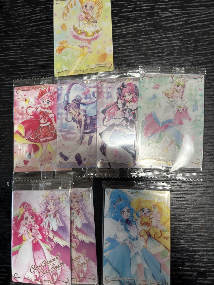 5NZOGONZO's tweet photo. 交換 プリキュアカードウエハース
郵便交換希望です！
譲)下記画像のもの
求)キュアドリーム＞キュアエクレール＞Yes!プリキュア5
条件の良い方優先とさせていただきますのでお返事に時間がかかると思います。ご迷惑おかけしますm(*_ _)m
お気軽にお声掛けください。 https://t.co/CYqEvTHdyb