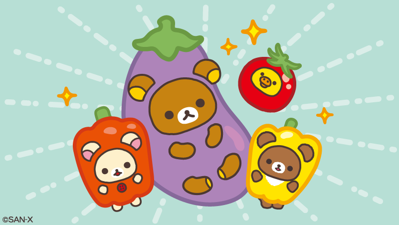 rilakkuma_gyr's tweet photo. 弾ける夏野菜パワー☀️ https://t.co/mcR9q0A1dU