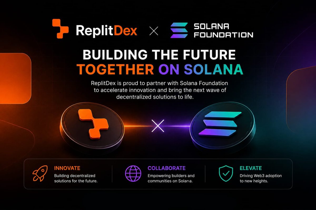 replitdex's tweet photo. ? BIG NEWS! 
ReplitDex Presale is LIVE👉 https://t.co/5xWsReFZSg

Join the next wave of innovation on Solana and secure your allocation before it's too late. Early supporters get the biggest opportunity! 

🎁 Airdrop Tasks:
 ✅ Follow 
 ✅ RT & Like
 ✅ Pin this post 
 ✅ Drop your SOL Wallet Address in the comments

Don't miss your chance to be part of the future of Web3! 🌐
#ReplitDex #Solana #Presale #Airdrop #Crypto #Web3 #DeFi #SOL #SolanaEcosystem