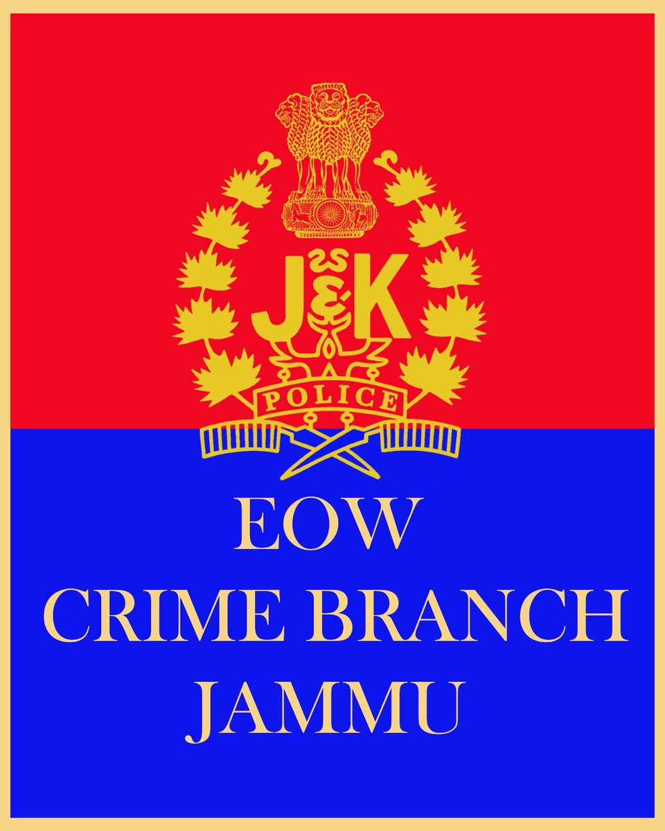 crime9908's tweet photo. CRIME BRANCH JAMMU BOOKS ALLEGED FRAUDSTER IN ₹3.75 CRORE PROPERTY FRAUD CASE https://t.co/Os7RFXwFXX