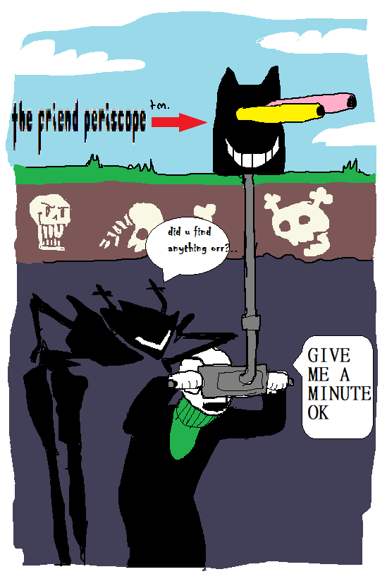 rejonathe's tweet photo. i always thought of image friend as like a spying device doohickey gaster uses to spy on people from the shelter gooncave https://t.co/GAsEk1AQVb