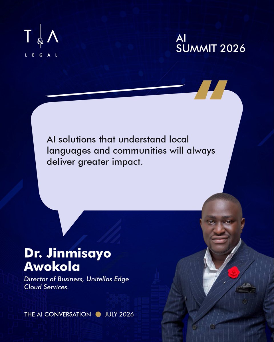 TundeAdisa_LP's tweet photo. AI regulation should be built through collaboration, not isolation – Dr. Jinmisayo Awokola
.
.
#TALegal #AISummit #TheAIConversation #AIPolicy https://t.co/taIclo1o4Q