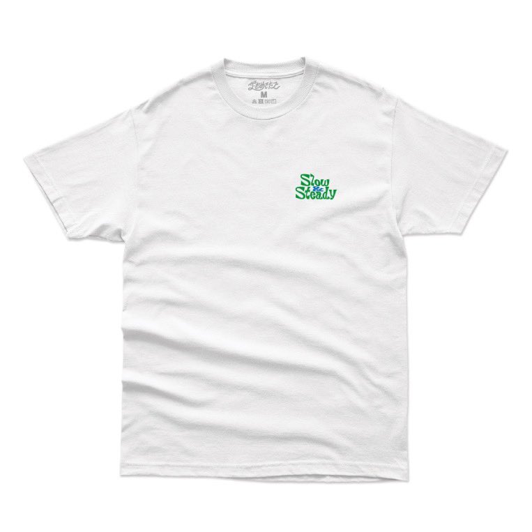 thaomedetaz's tweet photo. ㊗️NEW グッズのお知らせ㊗️

『Slow &amp; Steady S/S Tee』
XS-XL展開
¥5,500

足取り遅い分着られる短めの袖のTシャツ🐢
さりげ〜に左脇にもプリントを入れてます👀
爽やかな配色で風合い柔らかな染み込みインク仕様💧

デザイン by セキ&amp;ヒヒ

＼今週末の会場で発売スタート！！／ https://t.co/KuFes55EPA