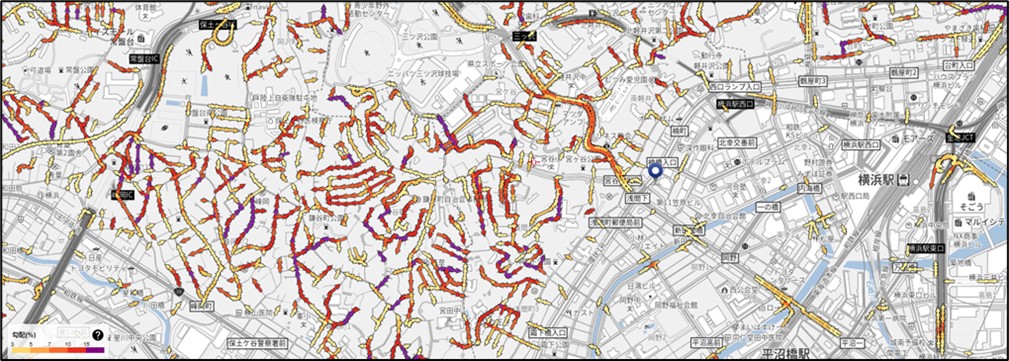 MapFan_official's tweet photo. 坂道どこかな？が分かる地図があるんです。

そこに坂があるから走る！地図会社のランナーが、坂道のキツさが一目でわかる地図「サカミチズ」を作ってみた
https://t.co/gzeJITxhEs https://t.co/iAOOzJMKL0