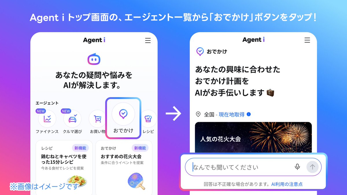 Agent i【公式】LINEとヤフーのかんたんAI tweet media