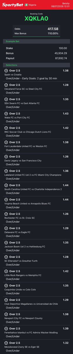 dfwpehlumiiii's tweet photo. Available games on https://t.co/iGyx0TzAGe converted to sportybet⤵️

XQKLA0 -sporty🧑🏿‍💻

Follow 4 convert of codes 2 ur preferred bookies! 

Retweet 4 larger audience😤🗣️ https://t.co/Viwm8hqJAn