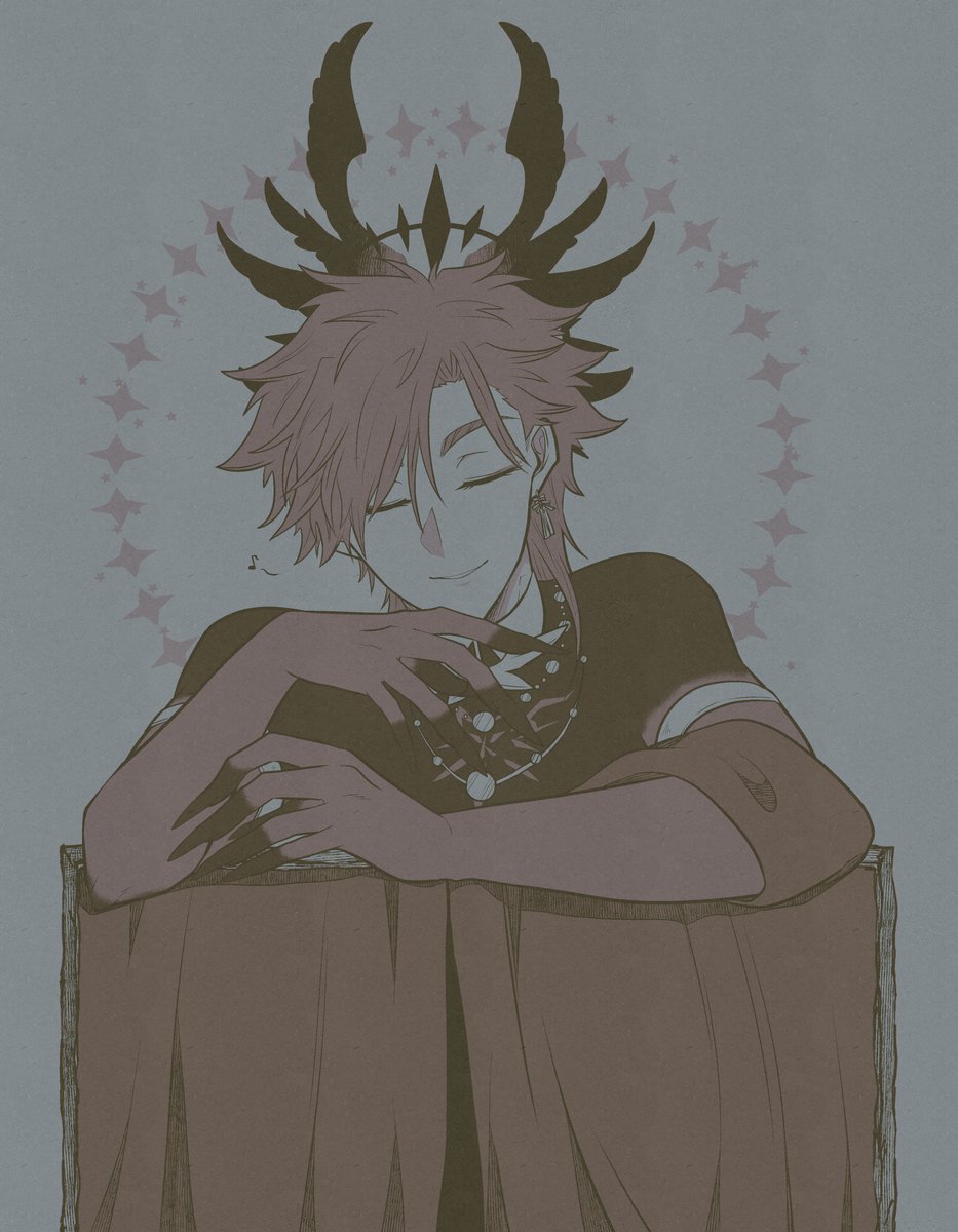 setuna260611's tweet photo. 【じこ～】少し体調不良なので新規絵が描けない状態ですが以前描いた落書きに着彩したりしてました。色が付いていると雰囲気が少し変わりますね。🙂 https://t.co/dpE1VBAjC7