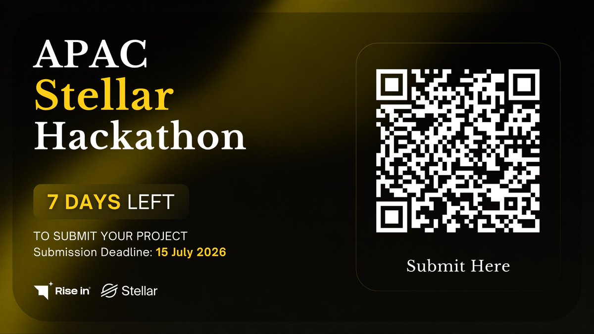 Indo_Stellar's tweet photo. 7 days to go, the deadline is getting close!

Is your team and product ready?

Don't miss the chance to submit your project and compete for a total prize pool of $60,000 😉

If you need help during development, reach out in the community group, our mentors are there to support you.

@BuildOnStellar @riseinweb3