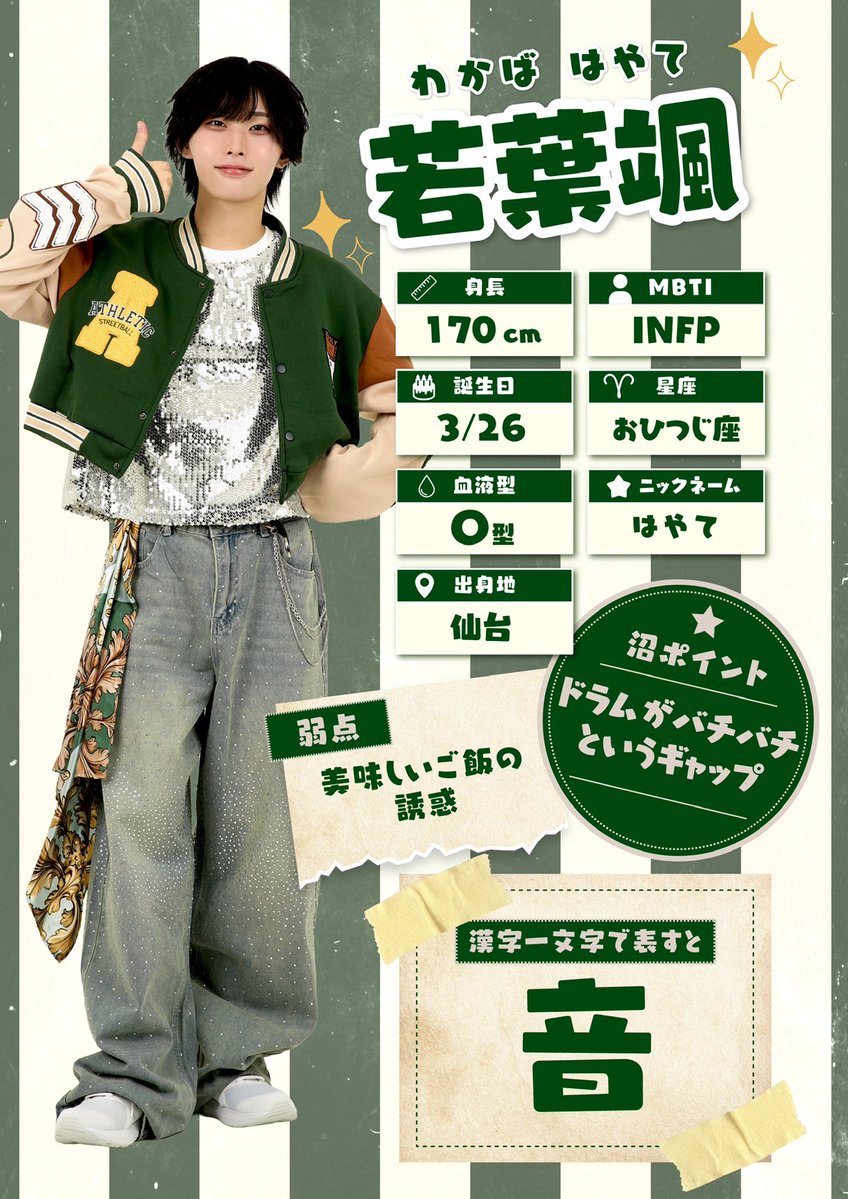 POPHOPPER_info's tweet photo. 【新アー写公開】

🫧.*･｡┈┈┈┈┈┈┈┈┈┈｡･*.🫧

若葉颯 （@PH_HAYATE）
Color：Green 💚
『知ってる？緑って200色あんねん』

🫧.*･｡┈┈┈┈┈┈┈┈┈┈｡･*.🫧

リポスト＋♡＝500
達成でNEXT Member公開！ https://t.co/n0x6kz5P7L
