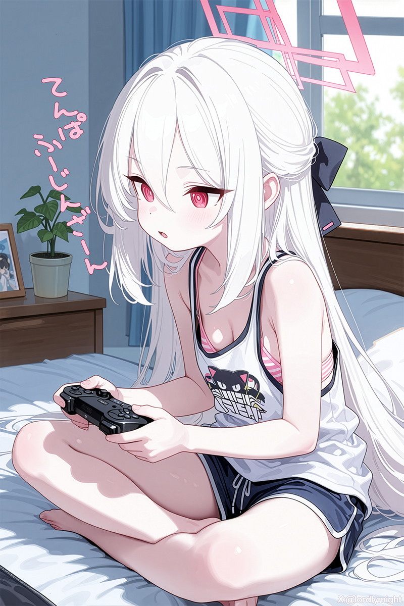 lordlymight's tweet photo. はからずもペアルックでネット対戦中のケイちゃんとトキちゃん。 https://t.co/Nb6n5efxPg
