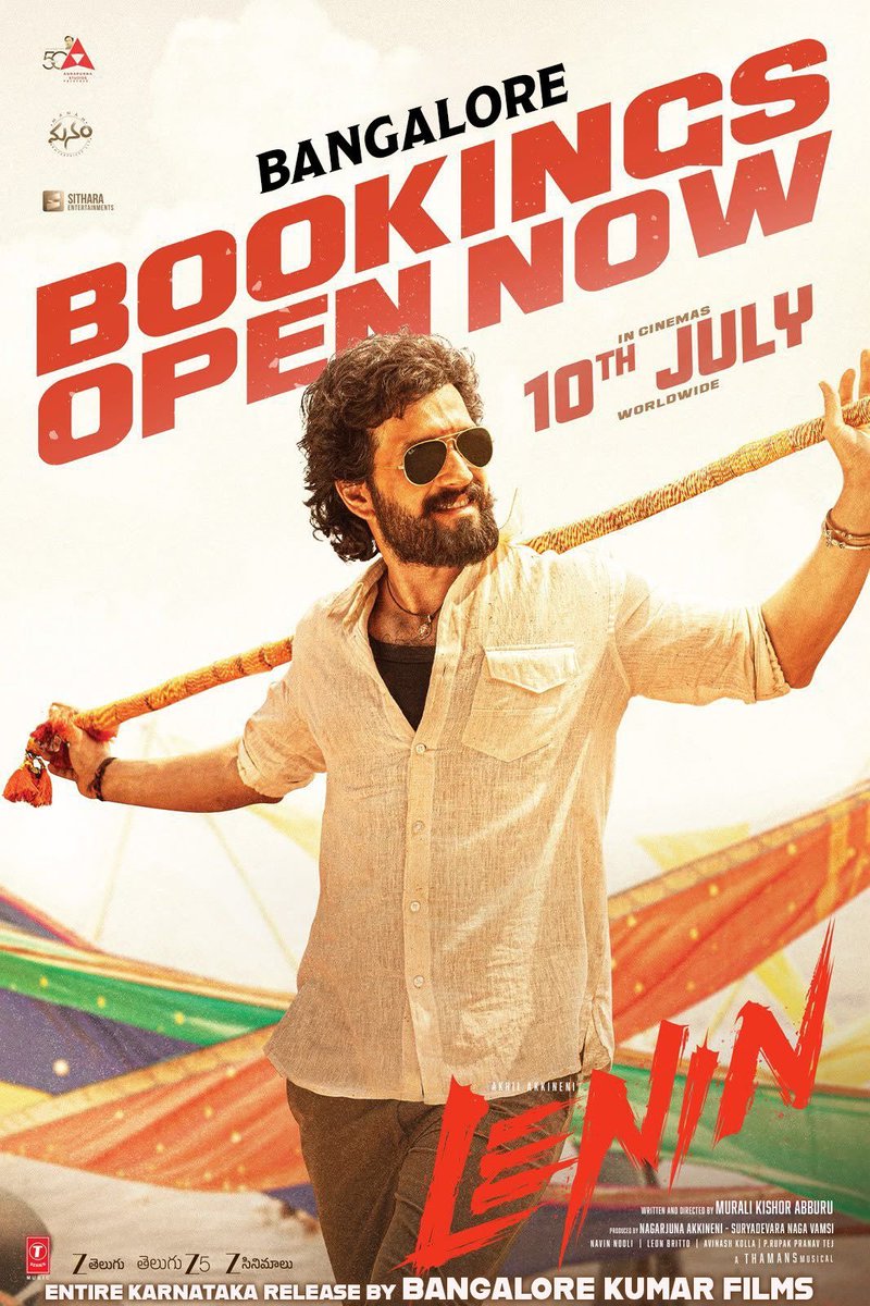 manumogali's tweet photo. #Lenin 📢Bengaluru Bookings Are OPEN NOW!!🎟️

The wait is over!!Grab your tickets and get ready to witness Akhil Akkineni’s explosive mass avatar on the big screen.

@AkhilAkkineni8 @AnnapurnaStdios @Sithle011 https://t.co/O7a9EfVS6R