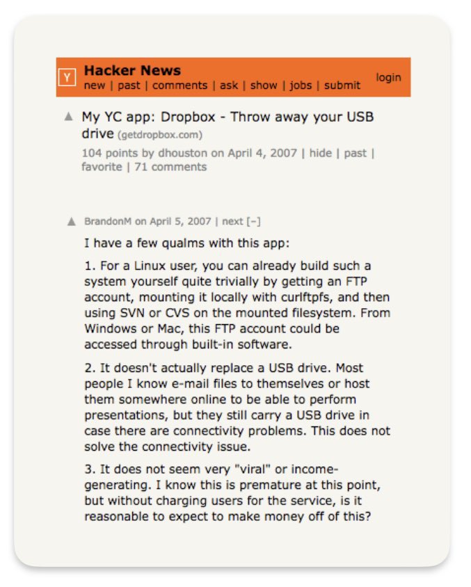 hashir's tweet photo. @MaximeRivest Let’s not forget what they told about Dropbox 😅 https://t.co/3ChbHI5FEs