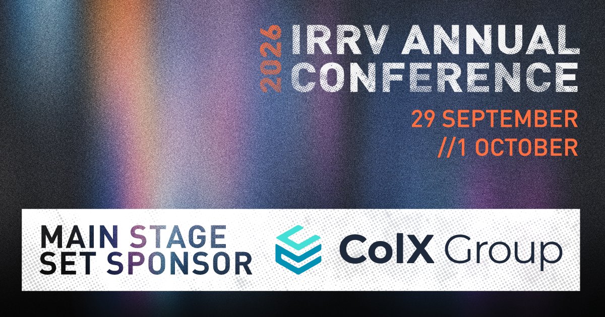 the_irrv's tweet photo. Thank you to @ColX Group for sponsoring the main stage set at our 2026 Annual Conference. https://t.co/FumVlQBgNx https://t.co/SABoaJ7XvQ