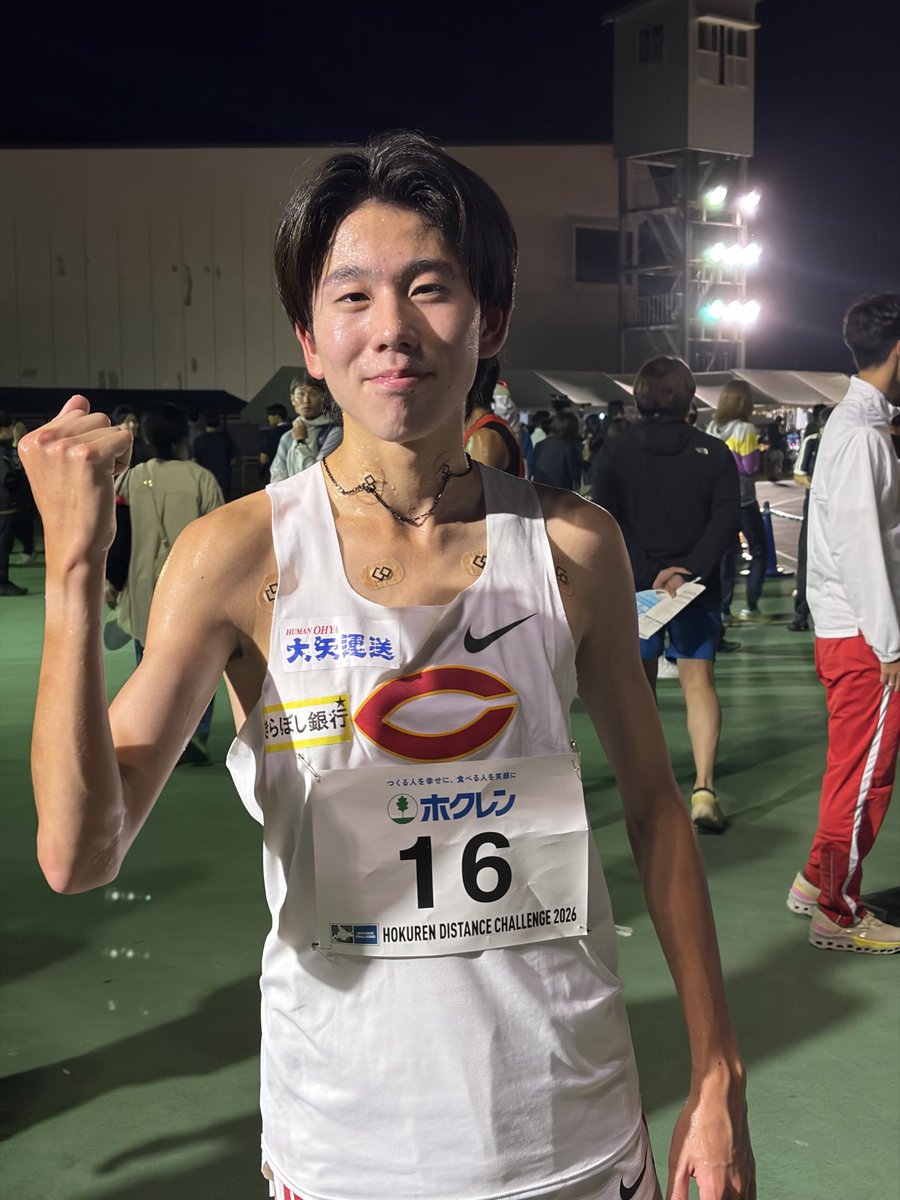 chuoekiden_masa's tweet photo. ホクレン網走A10000m
三宅が27分44秒あたりのベスト👏
國學院大・野中君に勝ちたかったですねー💦
2年生の主軸2人が活躍した実り多い大会でした！
粘った鈴木と並川も👍 https://t.co/YPUz7J05xs