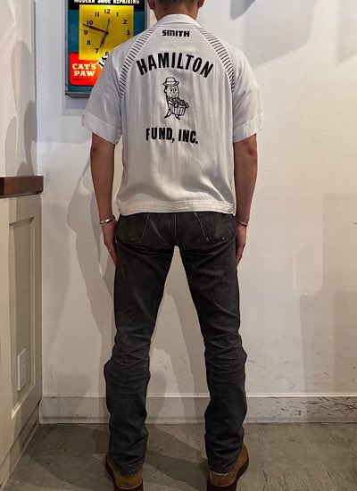 60s DUNBROOKE BOWLING SHIRTです。 サイズ M 肩幅 ラグラン 身幅 55cm