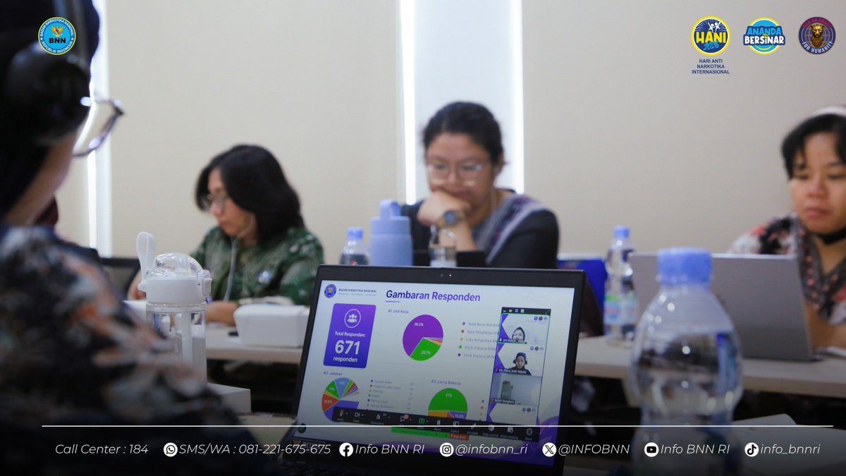 INFOBNN's tweet photo. BNN GELAR EVALUASI REHABILITASI BERKELANJUTAN

Badan Narkotika Nasional (BNN) melalui Direktorat Pasca Rehabilitasi Deputi Bidang Rehabilitasi menggelar Rapat Evaluasi Rehabilitasi Berkelanjutan di Jakarta, Selasa (7/7). https://t.co/l8VA87vZqr