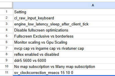 iamcs2kitchen's tweet photo. Here are the 10 settings, that I will be testing for CS2.
The release date will be this Sunday instead of Friday. https://t.co/yoqG8zI4En