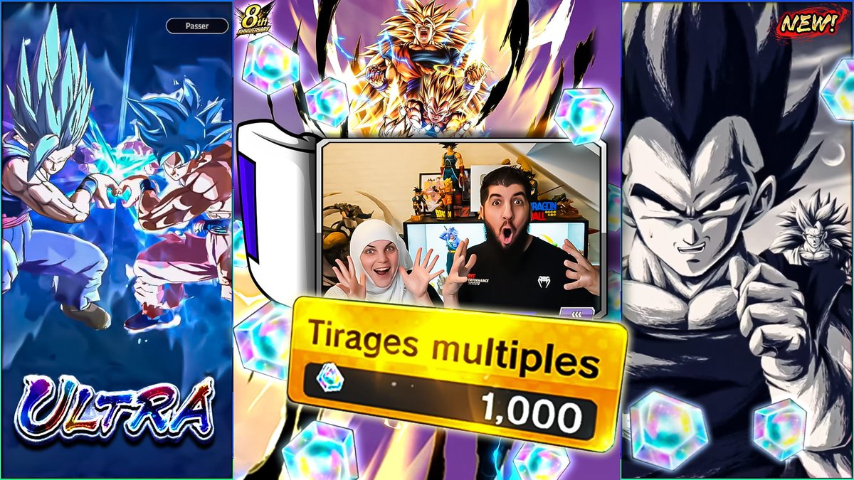 SofianLeGEEK's tweet photo. DUEL INVOCATION de FOUUU vs @LudivineLaGEEK !
GOKU SSJ3 Tag VEGETA ULTRA !!
#DBLegends
▶️ Lien vidéo :
https://t.co/2qAZOhFQ1c https://t.co/cAayXqHdY5