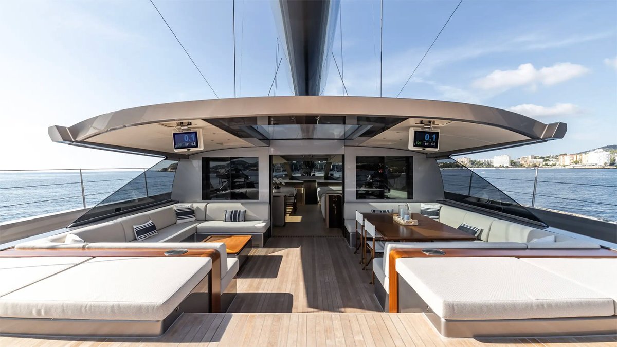 boatint's tweet photo. The 44.3m sailing yacht Magic has received a €3,100,000 price reduction.

Delivered in 2025 by Vitters, the yacht was designed as a high-performance fast-cruising sloop. She pairs naval architecture and exterior styling by Reichel-Pugh Yacht Design with interiors by Design Unlimited in collaboration with Pieter Laureys.  She is scheduled to be exhibited by the British brokerage at the 2026 Monaco Yacht Show.

Take a closer look: https://t.co/Z2LHPNR3Wp