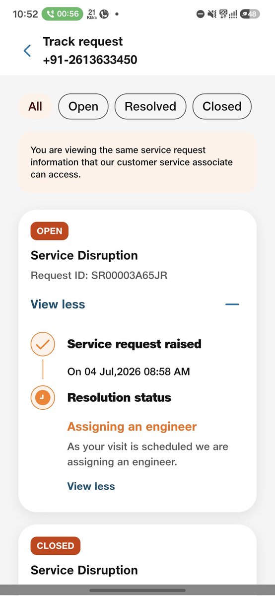 atulkhatri97's tweet photo. @reliancejio @JioCare 
What about this complaint no one visited or no one called me about this just 1 thing happening the 1 appointment was on 5 th of july 2026 and its only automatically delaying if not possible give me your address ill send your device to you and refund mymoney https://t.co/Vk0I79rulF
