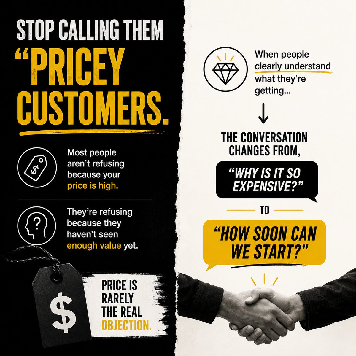 SaniIsrael1's tweet photo. Stop calling them "pricey customers."

Most people aren't refusing because your price is high.

They're refusing because they haven't seen enough value yet.

Think about it...

People complain about a ₦20,000 service...

then spend ₦80,000 on a fancy dress. https://t.co/CQZJPfWtIZ