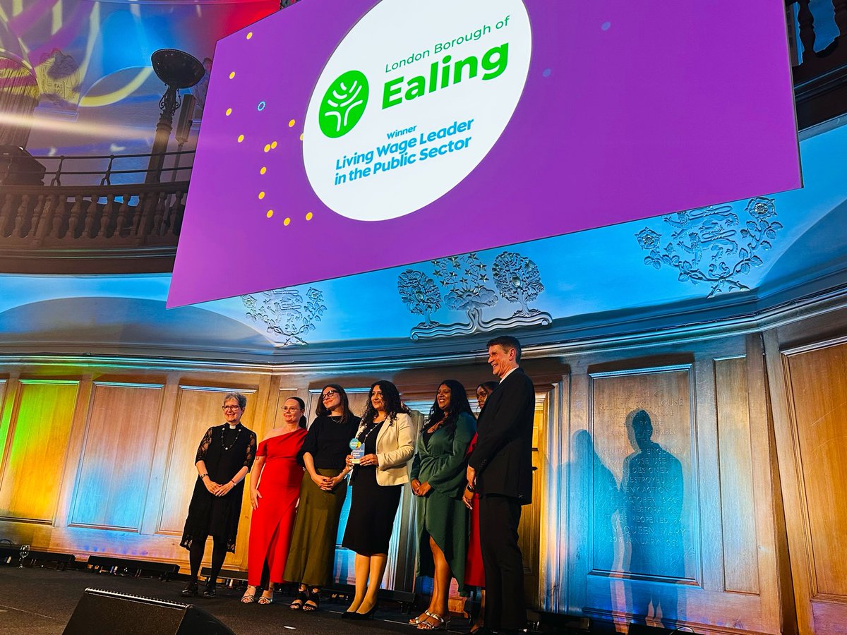 kamnagpal's tweet photo. Absolutely delighted that Ealing Council won the ‘Living Wage Leader in the Public Sector’ award at last night's Living Wage Champion Awards! 🏆A fantastic recognition of Ealing's commitment to fair pay and secure work. Proud that we're leading by example #LivingWage #FairPay https://t.co/RJjSs1WmTA