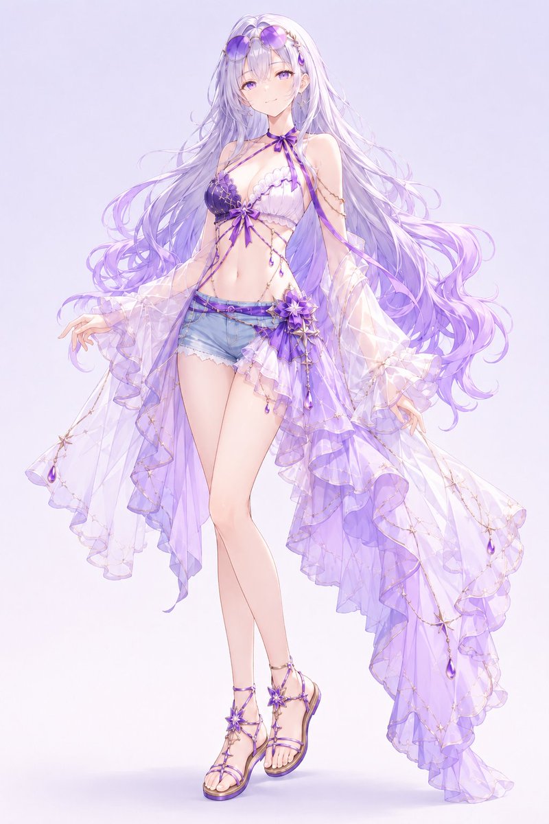 samuraionigiri2's tweet photo. 【星波ラベンダービーチセット、創作神殿の衣装箱】chatAI用プロンプト
うちの子アストリスをイメージした水着衣装です☺️
よかったら皆さんのうちの子にも着せてみてください
リプ欄に日本語、英語プロンプト書いておきます
SFW
#AIart https://t.co/uOrTjksIH9
