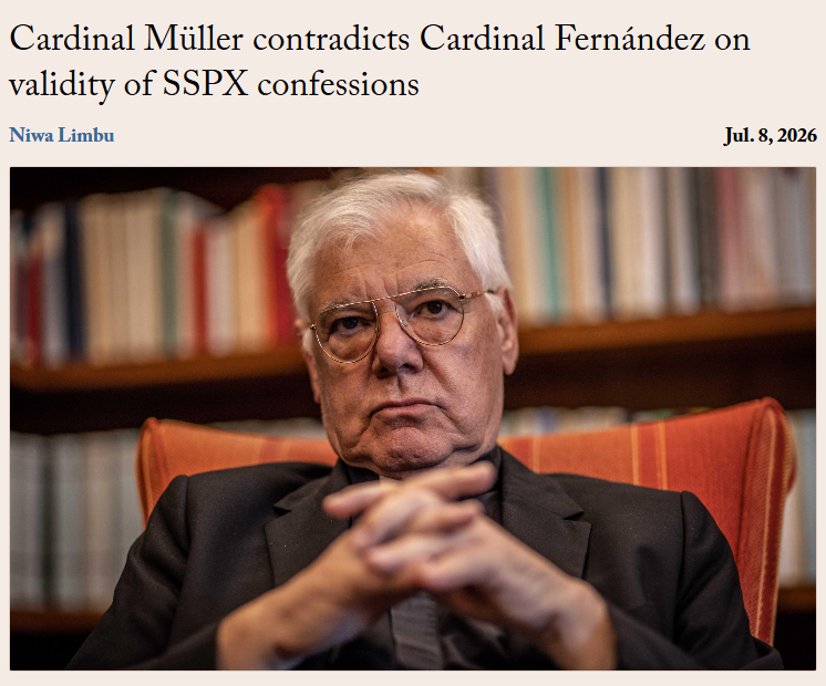 He is probably going by the fact that the faculties weren't revoked explicitly by Leo XIV himself, which apparently must be done.