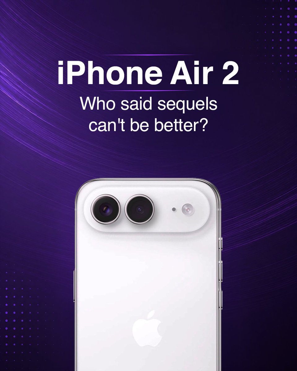 Applesutra's tweet photo. The #iPhoneAir2 rumours are starting to look pretty interesting. Could #Apple finally be fixing what everyone complained about? Let’s find out - https://t.co/N3ctsOdpDO https://t.co/4SrsZ0HH6V