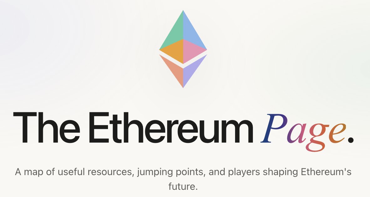 wmougayar's tweet photo. I updated the Ethereum Page, a useful starting point for all things Ethereum. 
https://t.co/QD4yiygyLK https://t.co/X17fDUhplX