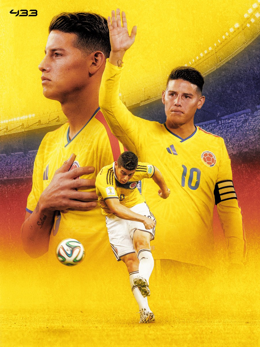 433's tweet photo. 𝐀 𝐖𝐎𝐑𝐋𝐃 𝐂𝐔𝐏 𝐋𝐄𝐆𝐄𝐍𝐃 🇨🇴

With Colombia knocked out, we may have seen the last of him on the biggest stage...

Those 2014 memories will never fade. 🏆✨

𝙂𝙧𝙖𝙘𝙞𝙖𝙨, 𝙅𝙖𝙢𝙚𝙨 💛 https://t.co/nDdsmPrdHE