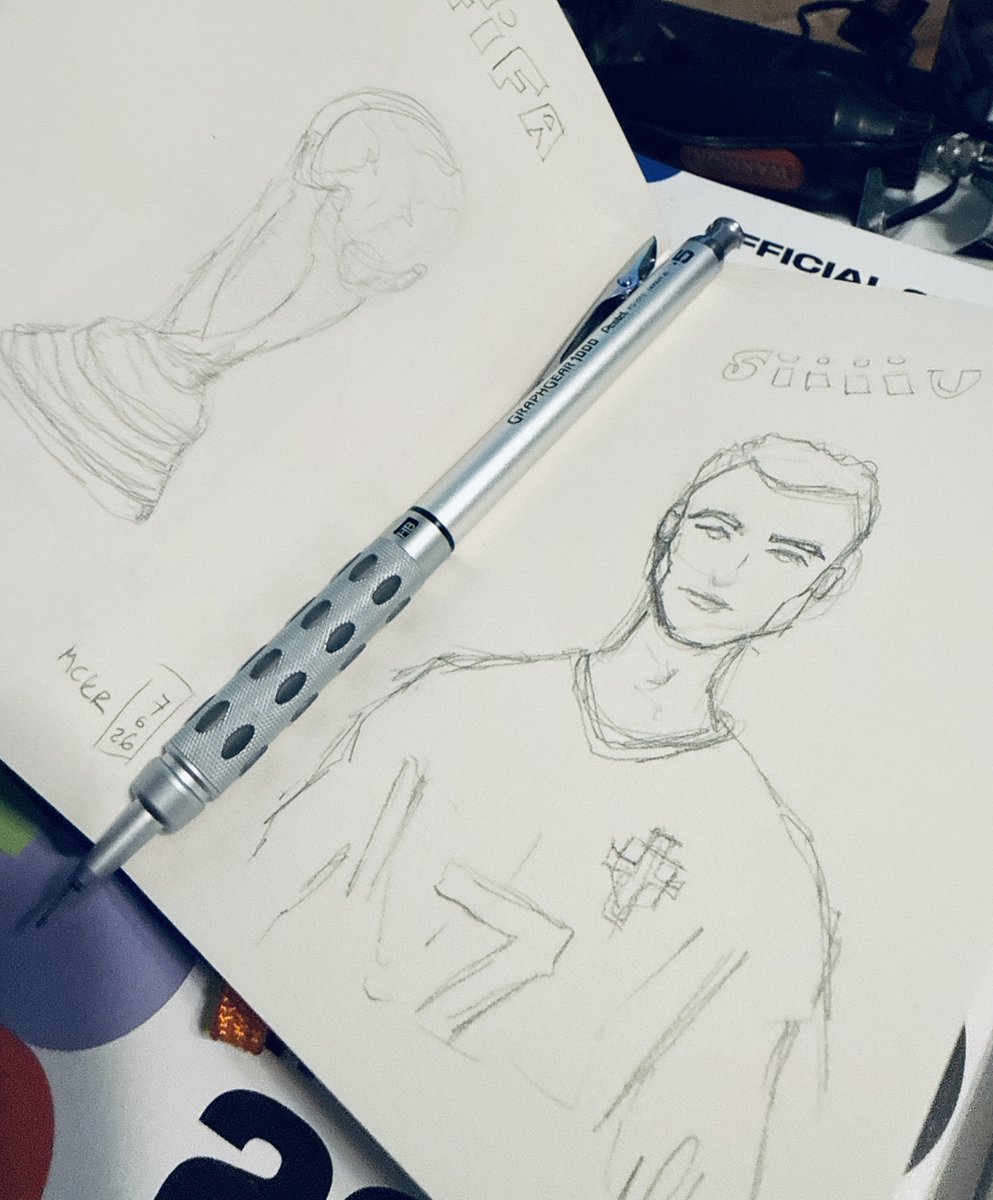 EmeralDQueen's tweet photo. I was #sketching while Portugal🇵🇹 was playing against Spain. https://t.co/Foii1edYTT