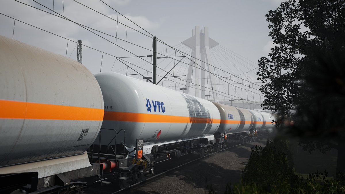 SkyhookGames's tweet photo. ICYMI:

TSW6: Cargo Line Vol. 6 - Gas is arrives 14th July! ⏰

Featuring Zags 110m³ Gas Tanker in all over white with orange band livery on Pfälzische Ludwigsbahn: Mannheim to Kaiserslautern! 🚉

Click here for more info!
https://t.co/WVDhiNR4rh https://t.co/XOq7EOUO13