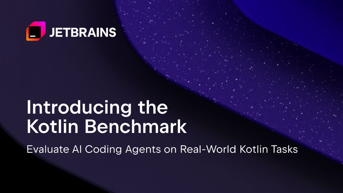 kotlin's tweet photo. Kotlin now has its own public benchmark for AI coding agents. 🚀

It ranks agents on 105 engineering tasks from open-source Kotlin repositories.

Compare agents by resolution rate, token cost, and latency, and dive into the methodology.

👉 https://t.co/drh9NtVU8I https://t.co/XlpRWcYgAU