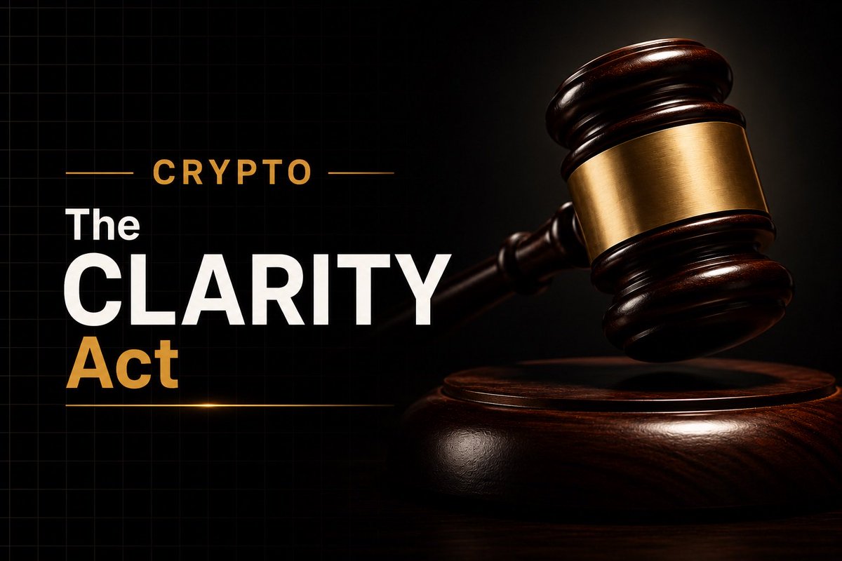 CoinTabNews's tweet photo. ⏳ Countdown: the CLARITY Act has until August 7 to clear the Senate before recess.

Odds of passage this year have slipped to roughly 50/50, down from 60% just weeks ago.

If the Senate doesn’t act, the bill’s path pushes into 2027. https://t.co/Pllt3z3HvK