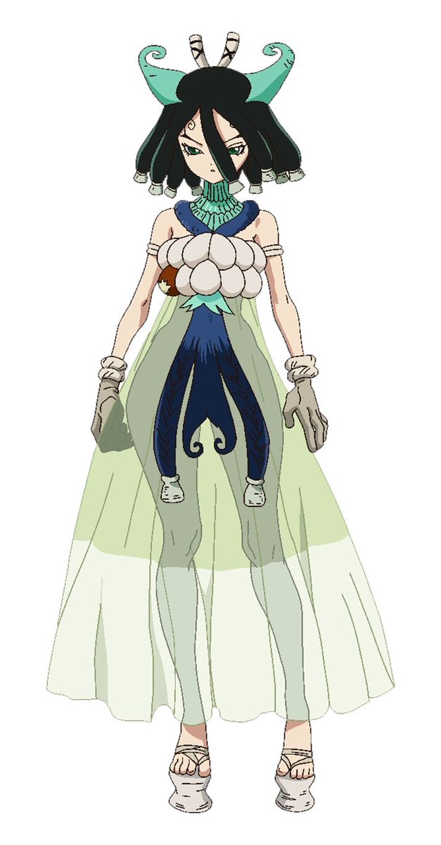 stoneworldstuff's tweet photo. No sé si seré el único, pero reconozco que tardé una vergonzosa cantidad de tiempo en darme cuenta que el outfit de Kirisame sufre unos leves cambios desde el segundo acto del arco de la isla del tesoro hasta el final de la obra, definitivamente soy un fake fan 😔 https://t.co/8nOQlafTA1