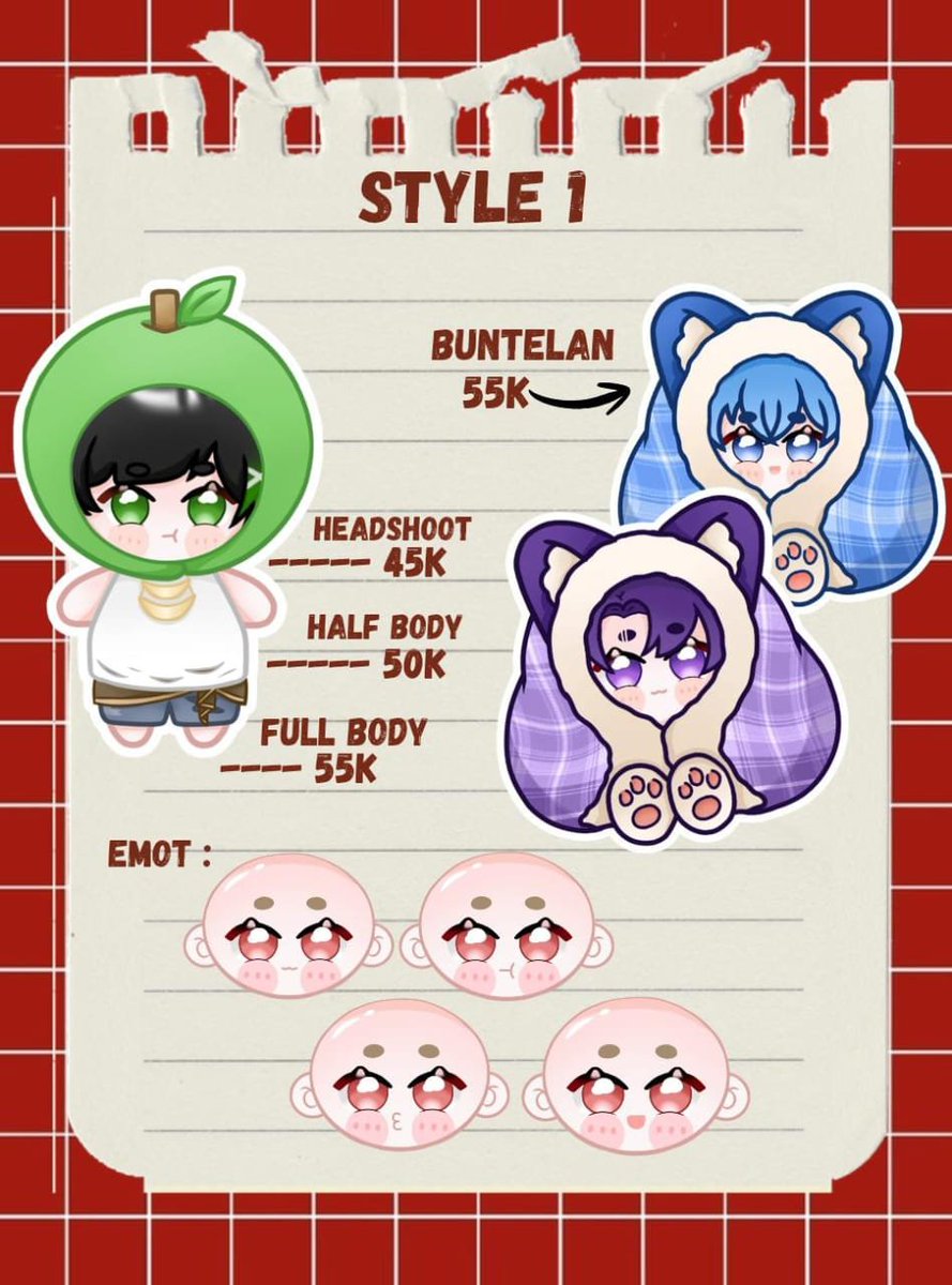 sketsanova's tweet photo. OPEN YCH CHIBI COMMISSION!!
[rt &amp; like are very appreciated]

Local indonesia only. Kindly dm me if you’re interested, and please don't forget to tag us after sending a dm📩

⬇️ scrol down for more info
#chibicommission #commission #artcommission #zonauang #art #bealanja #chibi https://t.co/U7kTXHWdy9