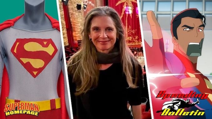 SupermanHomepge's tweet photo. A screen-worn #ChristopherReeve #Superman costume just sold for $53K+ at auction. #HelenSlater (the ORIGINAL #Supergirl!) gives @MillyAlcock her seal of approval. And #MyAdventuresWithSuperman drops a promo for "The Death of Superman".
Watch now! ๐
https://t.co/hMBuFY5NC2 https://t.co/jq8eE9nigA