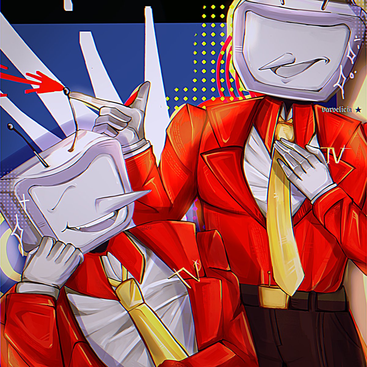 varvelicia's tweet photo. ITS TV TIME EYYYYYYYYYYYYYY #deltarune #tenna https://t.co/IHuPY0ztgc