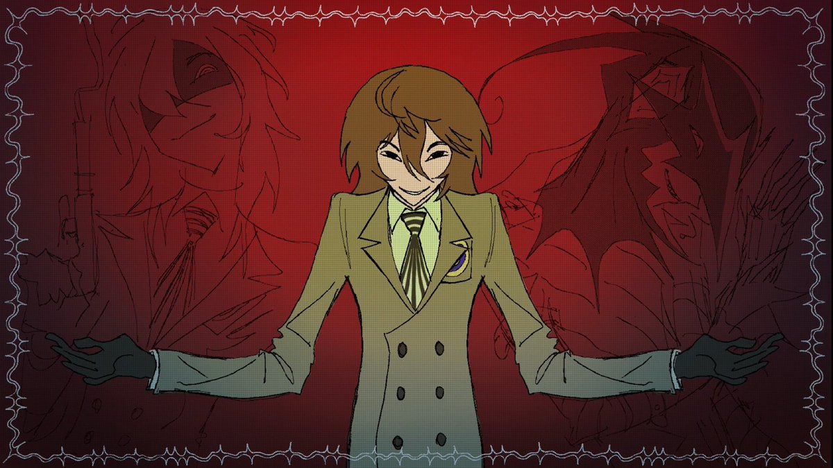 itslamikisu's tweet photo. ohhhh goro akechi https://t.co/QIjCglPndn