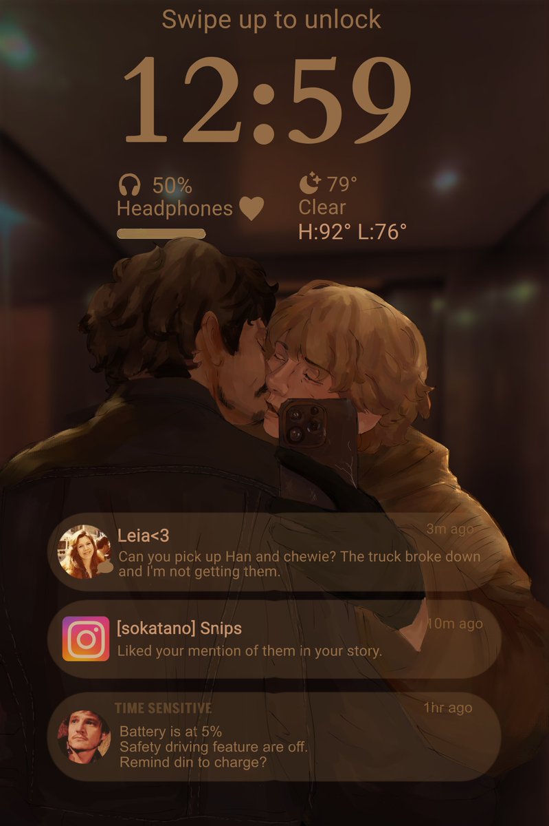 ezzuhme's tweet photo. imagine if #dinluke had phones https://t.co/2j6270pIXD